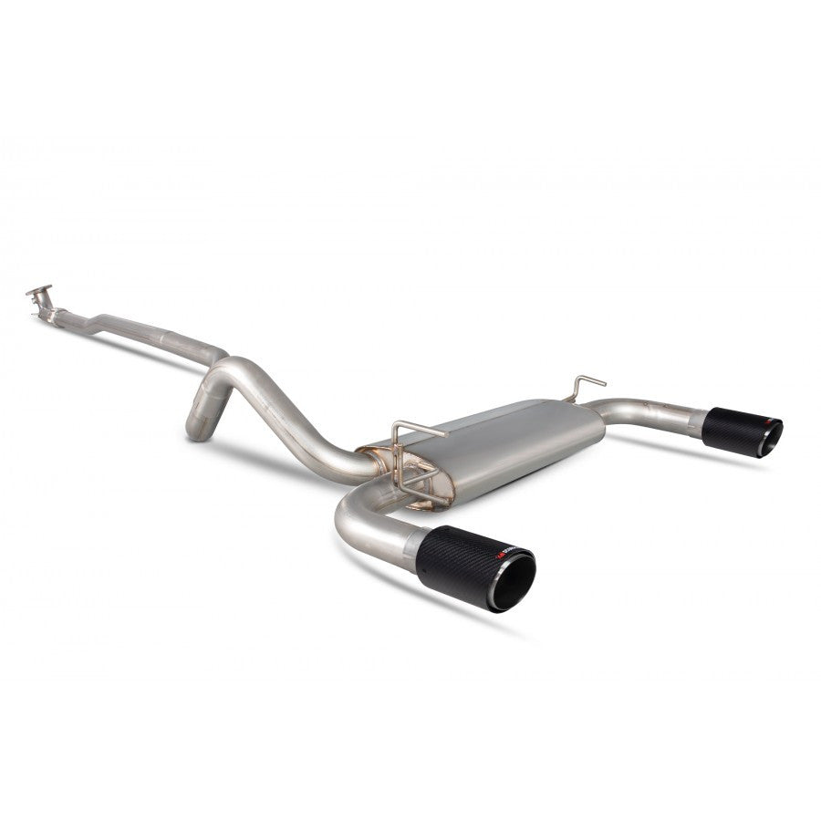 Abarth 500/595/695 Scorpion Non-Resonated Cat-Back Exhaust-Exhaust System-Scorpion Exhausts-[By Purdue Performance]