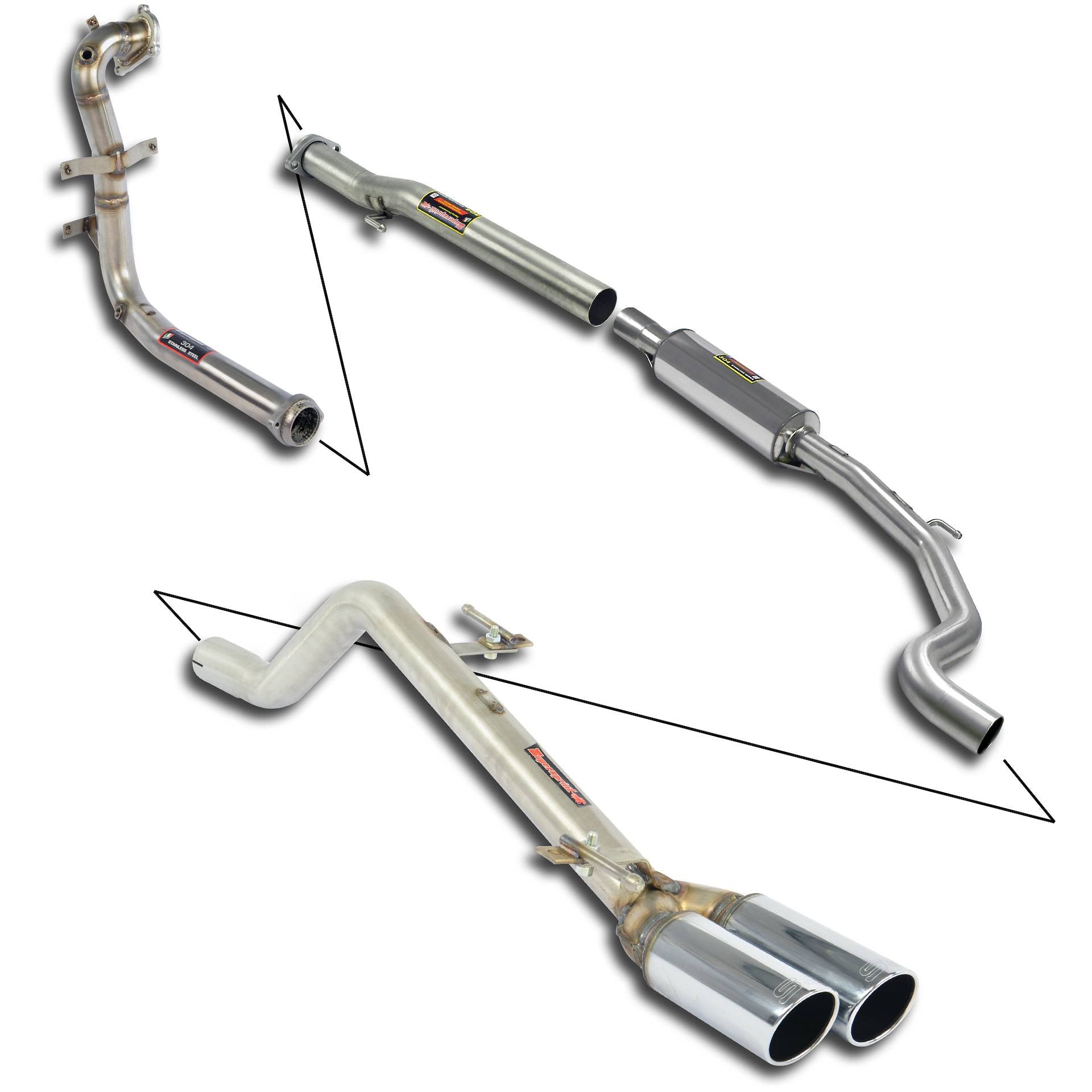 Abarth Grande Punto / Evo SuperSprint Exhaust-Exhaust System-Super Sprint-[By Purdue Performance]