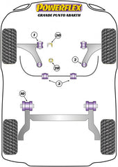 Abarth Grande Punto/Evo Powerflex Exhaust Mount-Exhaust Mounts-Powerflex-[By Purdue Performance]