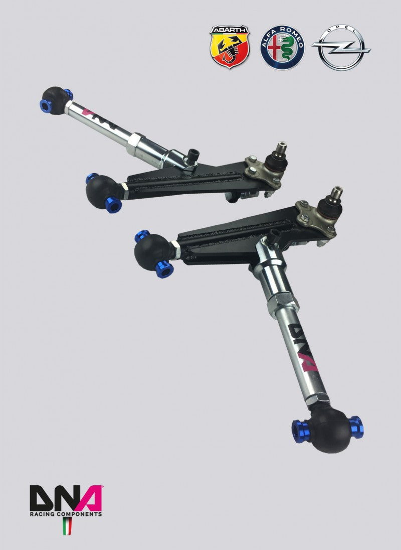 Abarth/Fiat Grande Punto DNA Racing Front Adjustable Suspension Arms Kit-Suspension Arms-DNA Racing-[By Purdue Performance]