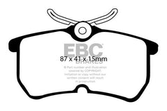 Ford Fiesta ST Mk7 EBC Rear Brake Pads-Brake Pads-EBC Brakes-[By Purdue Performance]