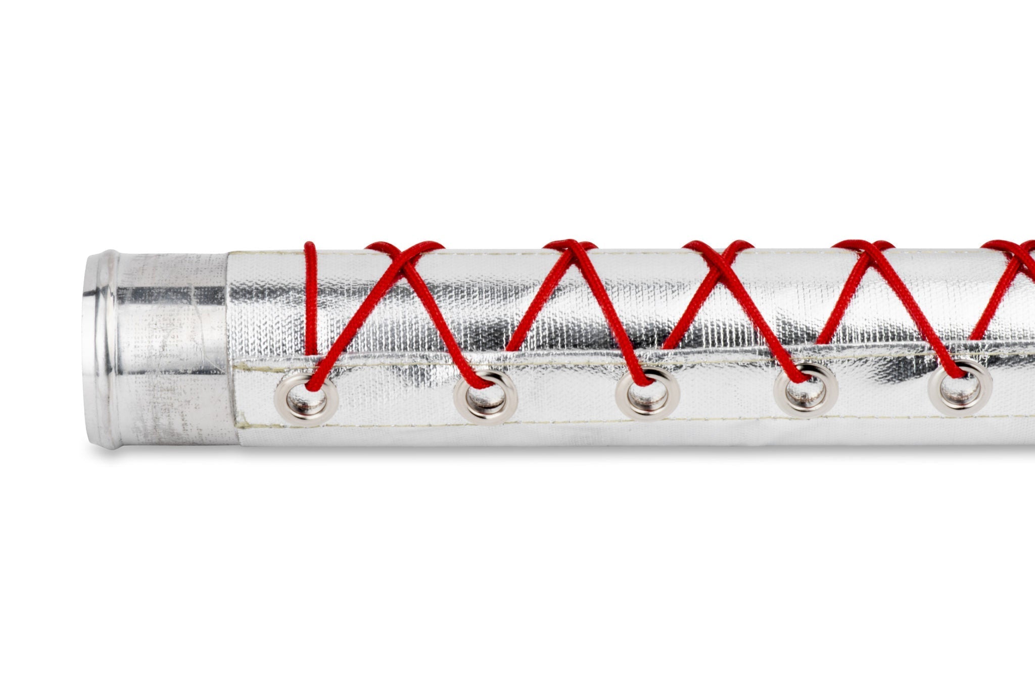 Funk Motorsport Silver Lace Up Induction Kit Thermal Barrier Sleeving-Heat Management-Funk Motorsport-[By Purdue Performance]