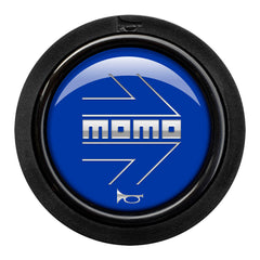 Momo 2 Contact Horn Button - Momo Arrow Gloss Blue/Silver-Horn Buttons-Momo-[By Purdue Performance]