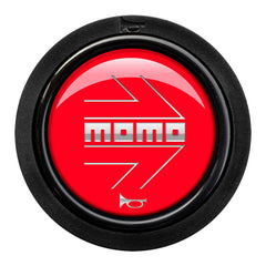 Momo 2 Contact Horn Button - Momo Arrow Gloss Red/Silver-Horn Buttons-Momo-[By Purdue Performance]