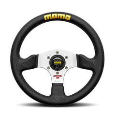 Momo Competition Evo Steering Wheel - Black Leather 320mm Diameter-Steering Wheels-Momo-[By Purdue Performance]
