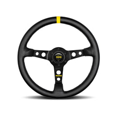 Momo Mod. 07 Steering Wheel - Black Leather 350mm Diameter-Steering Wheels-Momo-[By Purdue Performance]