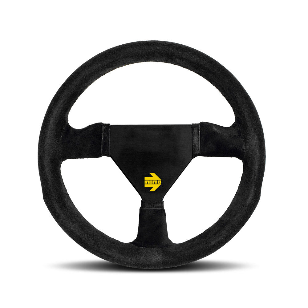Momo Mod. 11 Steering Wheel - Black Suede 260mm Diameter-Steering Wheels-Momo-[By Purdue Performance]