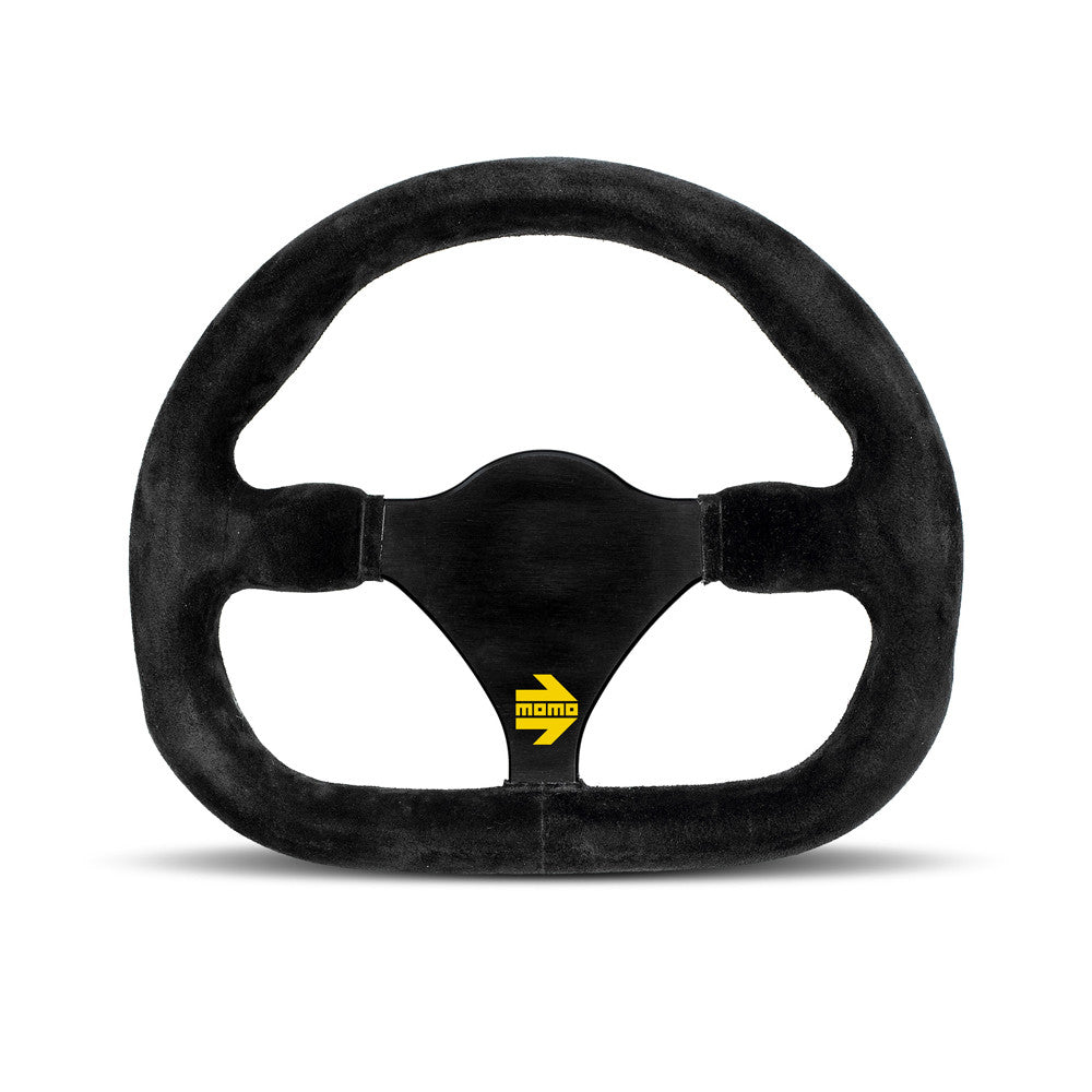 Momo Mod. 27 Steering Wheel - Black Suede 270mm Diameter-Steering Wheels-Momo-[By Purdue Performance]