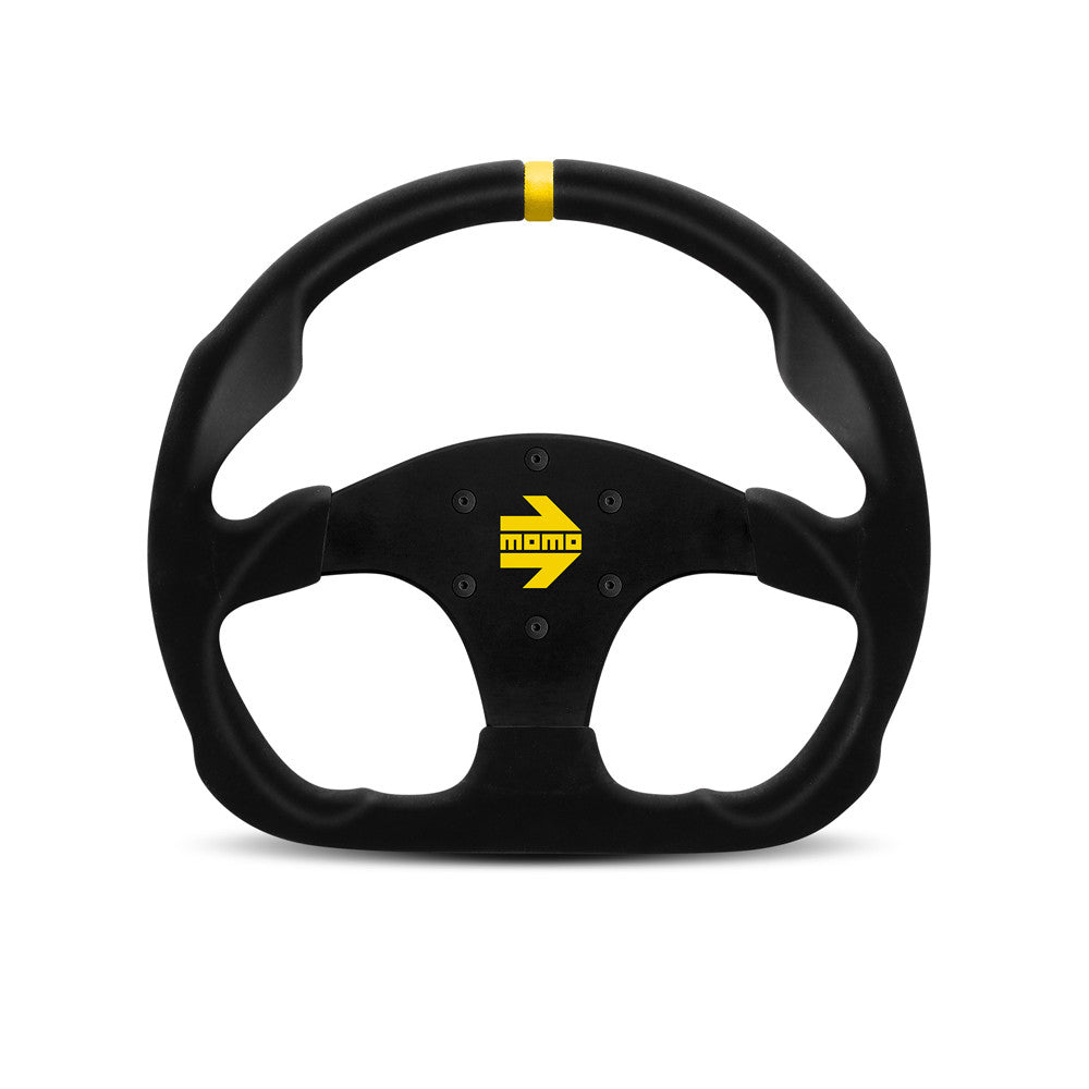Momo Mod. 30 Steering Wheel - Black Suede 320mm Diameter-Steering Wheels-Momo-[By Purdue Performance]