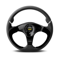 Momo Nero Steering Wheel - Black Leather/Suede 350mm Diameter-Steering Wheels-Momo-[By Purdue Performance]