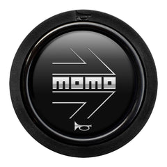 Momo Standard 2 Contact Horn Button - Momo Arrow Matt Black/Silver-Horn Buttons-Momo-[By Purdue Performance]