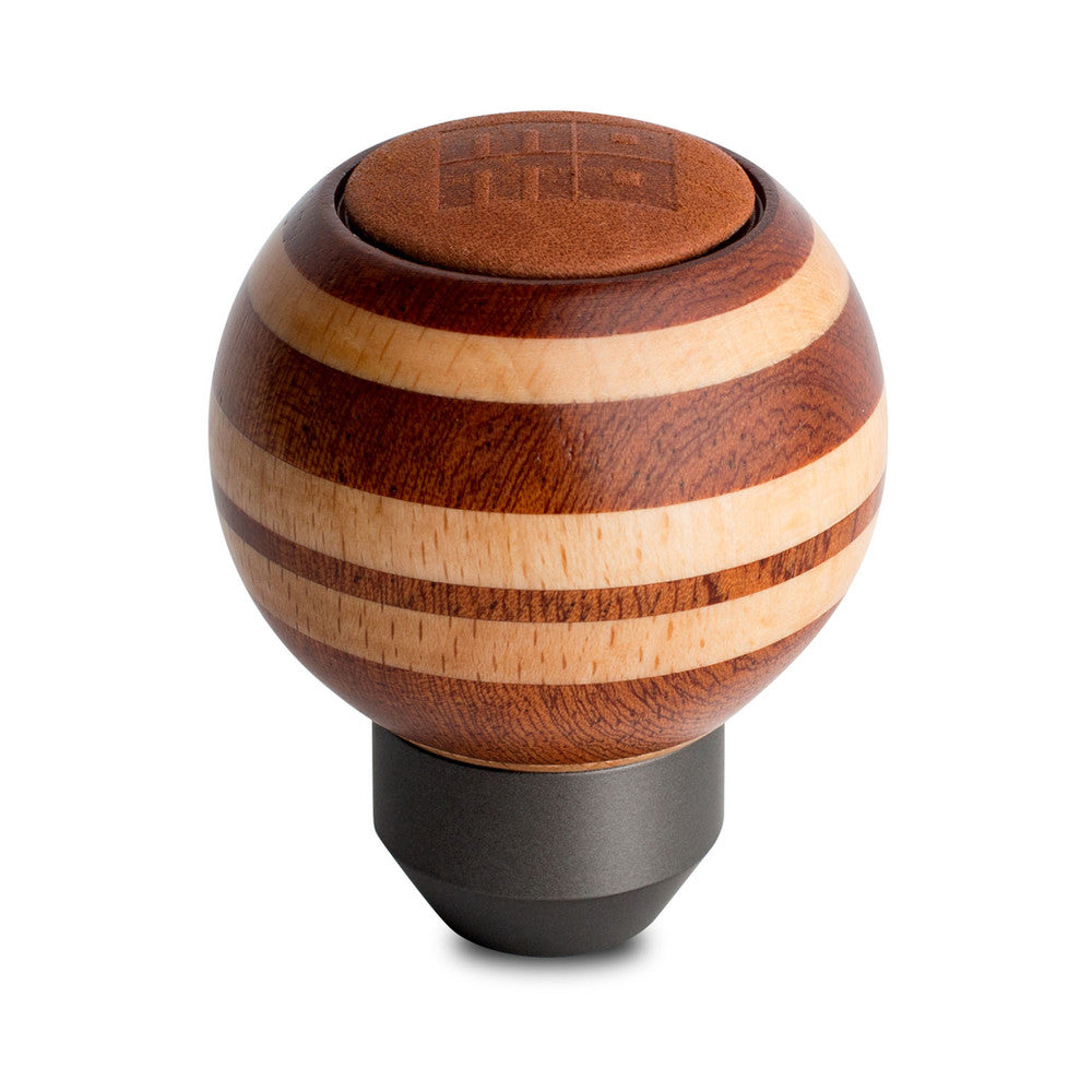 Momo Targa Heritage Gear Knob - Mahogany and Beechwood-Gear Knobs-Momo-[By Purdue Performance]