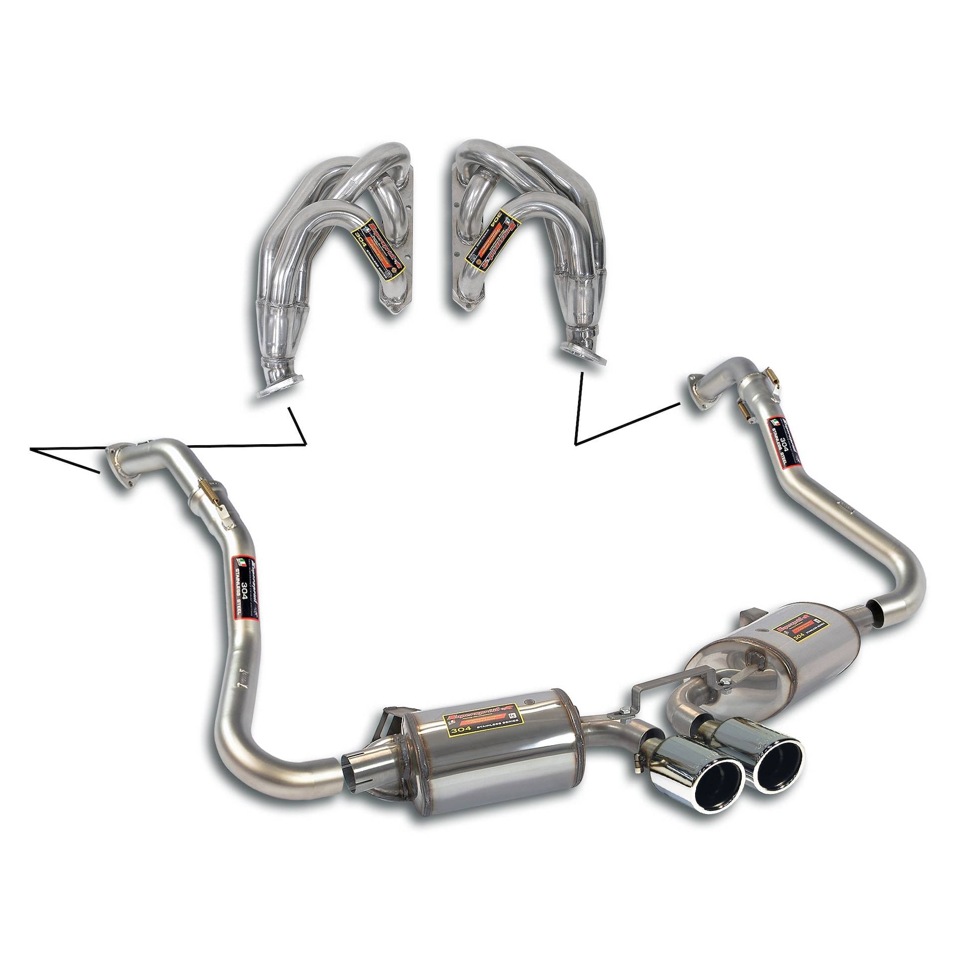 Porsche Boxster (987) (04-12) SuperSprint Performance Sport Exhaust System-Exhaust System-Super Sprint-[By Purdue Performance]