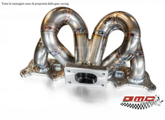 GMC Racing Stainless Steel Tubular Manifold for Abarth 1.4 T-Jet, includes Down pipe and Water pipe kit