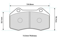 ABARTH 5oo/595/695, Punto Ev0/Grande Performance Brake Pad for Brembo Caliper 8541