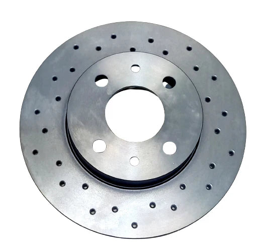 Abarth Brake Discs Drilled, Rear - Pair - 500 Abarth