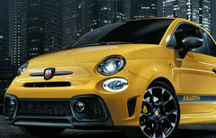 Genuine Abarth Mirror Covers, Graphite - 500 Abarth Competizione